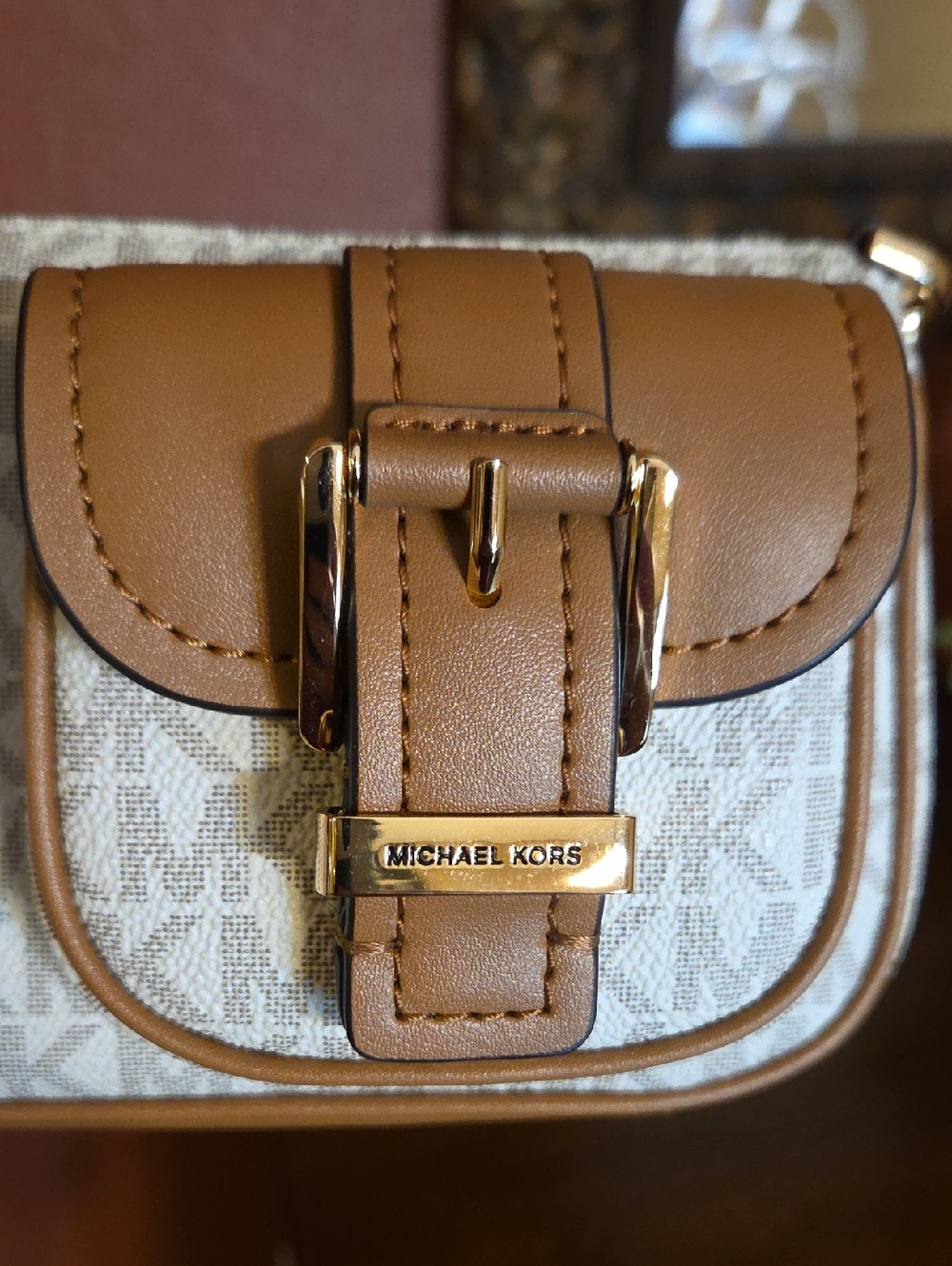 MICHAEL Michael Kors Zoe Small Signature Logo Pochette NWOT - Picture 10 of 15